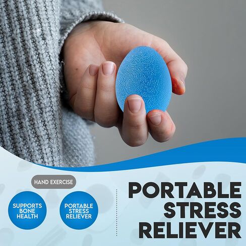 ALLWAYUP 3 كرات تمرين اليد - كرة إعادة التأهيل العلاجية، كرة الضغط لالتهاب المفاصل، نفق الرسغ، التعافي من إصابات اليد، تخفيف التوتر - مجموعة واحدة من 3 كرات علاجية لتمرين اليد in Kuwait