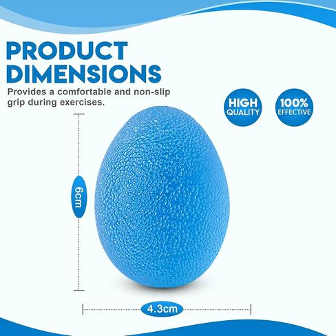 ALLWAYUP 3 كرات تمرين اليد - كرة إعادة التأهيل العلاجية، كرة الضغط لالتهاب المفاصل، نفق الرسغ، التعافي من إصابات اليد، تخفيف التوتر - مجموعة واحدة من 3 كرات علاجية لتمرين اليد in Kuwait