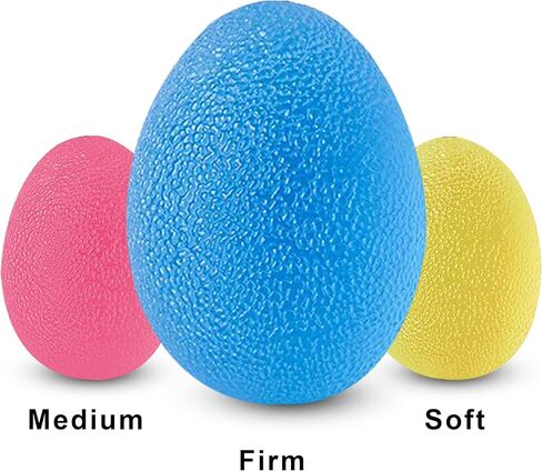 ALLWAYUP 3 كرات تمرين اليد - كرة إعادة التأهيل العلاجية، كرة الضغط لالتهاب المفاصل، نفق الرسغ، التعافي من إصابات اليد، تخفيف التوتر - مجموعة واحدة من 3 كرات علاجية لتمرين اليد in Kuwait