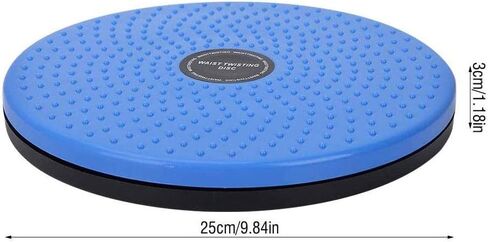 قرص خصر ملتوي، ألواح ملتوية لتشكيل الجسم للخصر والتمارين الرياضية واللياقة البدنية النحيفة ولوحة دوارة للسيدات معدات رياضية (خرز دائري كبير (أزرق)) in Kuwait