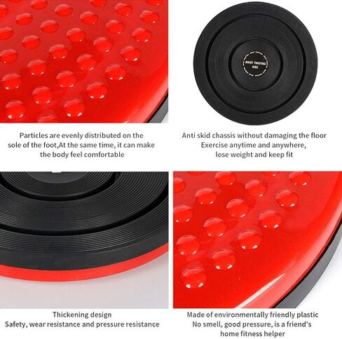 قرص خصر ملتوي، ألواح ملتوية لتشكيل الجسم للخصر والتمارين الرياضية واللياقة البدنية النحيفة ولوحة دوارة للسيدات معدات رياضية (خرز دائري كبير (أزرق)) in Kuwait