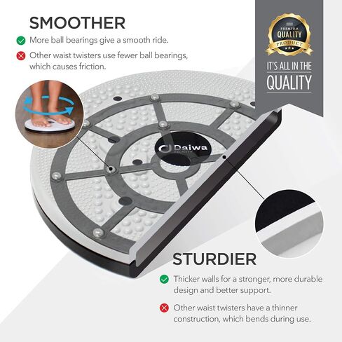 Figure Trimmer Core Ab Twister Board for Exercise 12 inch Waist Twisting Disc with 8 Mangets Reflexology for Slimming and Strengthening Abdominal & Stomach Exercise Equipment in Saudi Arabia