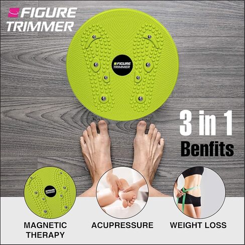 Figure Trimmer Core Ab Twister Board for Exercise 12 inch Waist Twisting Disc with 8 Mangets Reflexology for Slimming and Strengthening Abdominal & Stomach Exercise Equipment in Saudi Arabia