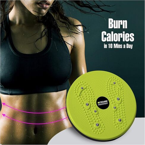 Figure Trimmer Core Ab Twister Board for Exercise 12 inch Waist Twisting Disc with 8 Mangets Reflexology for Slimming and Strengthening Abdominal & Stomach Exercise Equipment in Saudi Arabia