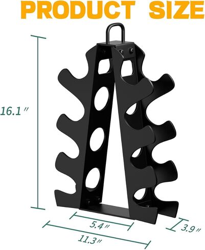Weight Rack for Dumbbells(Dumbbells not included), EXBTOKA Compact A-Frame Dumbbell Rack Stand Only, Dumbbell Rack with Handle, for Home Gym Workout in Kuwait