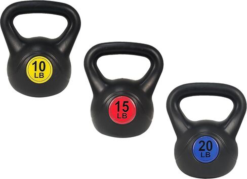 مجموعة أوزان اللياقة البدنية للتمارين الرياضية ذات قبضة واسعة من Signature Fitness مكونة من 3 قطع، تتضمن 5 أرطال و10 أرطال و15 رطلًا و20 رطلًا، مجموعة من 3 أو مجموعة من 4 in Saudi Arabia