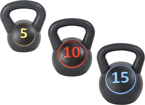 مجموعة أوزان اللياقة البدنية للتمارين الرياضية ذات قبضة واسعة من Signature Fitness مكونة من 3 قطع، تتضمن 5 أرطال و10 أرطال و15 رطلًا و20 رطلًا، مجموعة من 3 أو مجموعة من 4 in Saudi Arabia