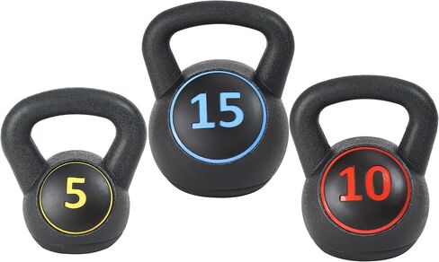 مجموعة أوزان اللياقة البدنية للتمارين الرياضية ذات قبضة واسعة من Signature Fitness مكونة من 3 قطع، تتضمن 5 أرطال و10 أرطال و15 رطلًا و20 رطلًا، مجموعة من 3 أو مجموعة من 4 in Saudi Arabia