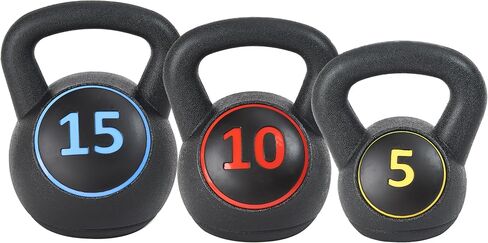 مجموعة أوزان اللياقة البدنية للتمارين الرياضية ذات قبضة واسعة من Signature Fitness مكونة من 3 قطع، تتضمن 5 أرطال و10 أرطال و15 رطلًا و20 رطلًا، مجموعة من 3 أو مجموعة من 4 in Saudi Arabia