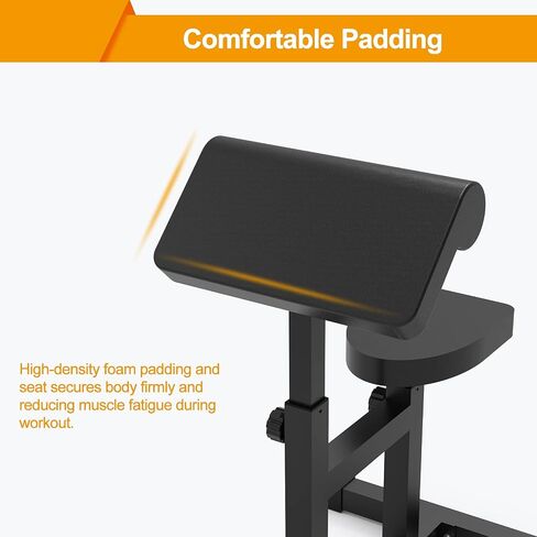 Uboway Adjustable Arm Preacher Curl Weight Bench, Seated Strength Training Fitness, Isolated Barbell Dumbbell Biceps Station, Roman Chair for Upper Limb Muscle for Home Gym in Saudi Arabia