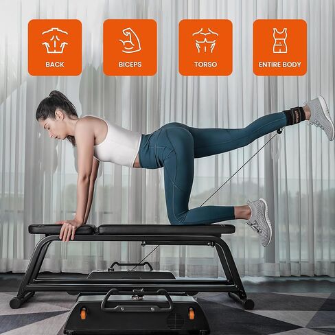 SQUATZ Apollo Board Gym، مقعد مسطح للوزن - مقعد تمرين متعدد الأغراض لجهاز Apollo Board، قابل للتعديل من 94 إلى 180 درجة مع 5 مستويات، مجموعة واسعة من التطبيقات، معدات الصالة الرياضية المنزلية in Saudi Arabia