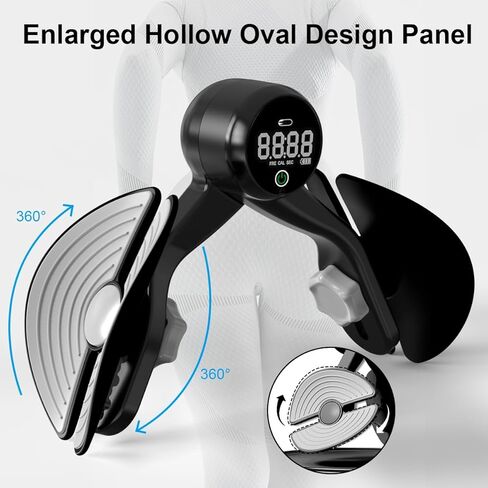 جهاز تمارين الفخذ، جهاز تمارين الفخذ الداخلي مع عداد قابل لإعادة الشحن، جهاز تمرين كيجل، مدرب قاع الحوض، مدرب الورك للمؤخرة/الذراع/الساق مع 4 مستويات مقاومة قابلة للتعديل in Kuwait