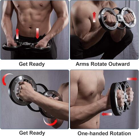 Spinning Burn Rotator Machine, Arm Workout Equipment for Men and Women, Forearm Trainer for Boxing, 12 Pounds Arm and Shoulder Strength Training for Home and Gym Workouts and Rehabilitation in Saudi Arabia