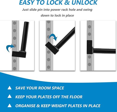 MAJOR LUTIE Power Cage Olympic Weight Plates Holder Power Rack Attachment Weights Storage Rack Squat Rack Sold in Pairs in Saudi Arabia