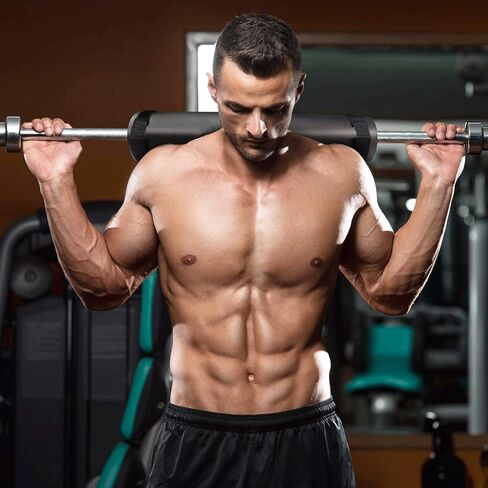 وسادة القرفصاء - وسادة أثقال إسفنجية لوسائد القرفصاء، والطعنات وبطانة البار لضغطات الورك - وسادة قضيب الوزن الأوليمبية القياسية - توفر وسادة للرقبة والكتفين أثناء التدريب in Kuwait