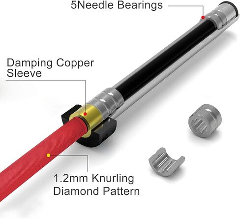 Olympic Barbell Curl Bar EZ Bar Strength Training Bar Threaded Chrome Barbell Bar for Weightlifting, Hip Thrusts, Squats and Lunges in Saudi Arabia