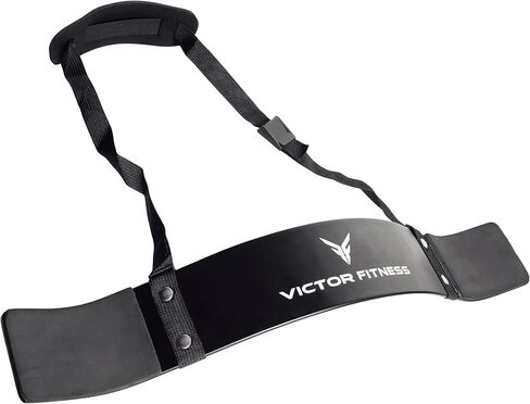 فيكتور فيتنس ذراع ألومنيوم أسود قابل للتعديل لتجعيد العضلة ذات الرأسين والعضلة ثلاثية الرؤوس يدعم الشكل الأمثل ويقلل من التعبVFBLST in Kuwait