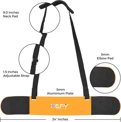 جهاز ديفاي لرفع الأثقال لدعم عضلات العضلة ذات الرأسين والعضلة ثلاثية الرؤوس - معدات مثالية لتمرين الذراع مع ألومنيوم سميك وبطانة متقدمة من النيوبرين - معدات تمرين لرفع الأثقال in Kuwait