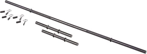 مجموعة وزن Duracast Barbell بوزن 105 رطل في الولايات المتحدة مع اثنين من الدمبل وبار 6 أقدام لصالة الألعاب الرياضية المنزلية in Kuwait