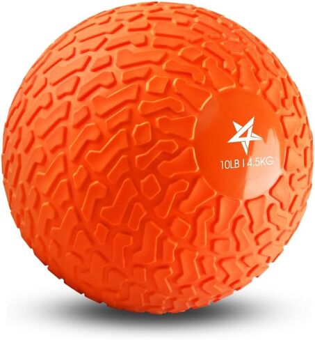 Yes4All Slam Balls Upgraded, 10-12lb Medicine Ball Weight, Durable PVC Sand Filled Workout Dynamic Medicine Ball for Core Strengthen in Kuwait