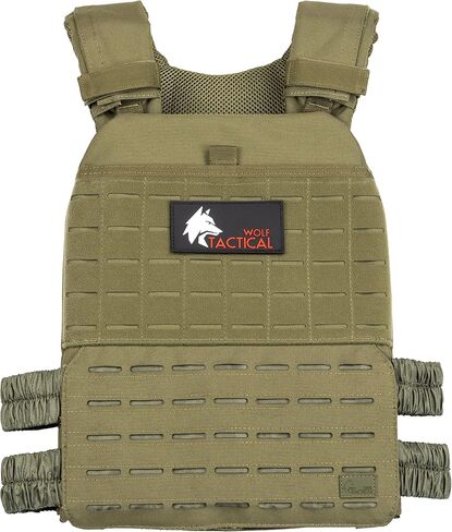WOLF TACTICAL سترة مرجحة قابلة للتعديل – WODs، تدريب القوة والتحمل، تمارين اللياقة البدنية، الجري in Kuwait