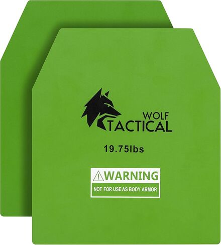 WOLF TACTICAL Weight Vest Plates - 5.75/8.75/14.5/19.75LB Pairs - WODs, Strength Training, Running, Heavy Workouts in Saudi Arabia
