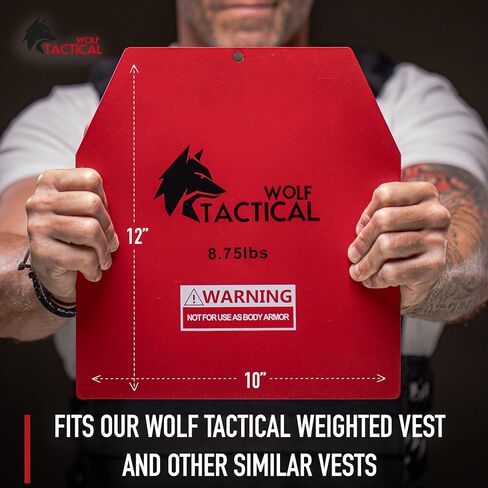 WOLF TACTICAL Weight Vest Plates - 5.75/8.75/14.5/19.75LB Pairs - WODs, Strength Training, Running, Heavy Workouts in Saudi Arabia