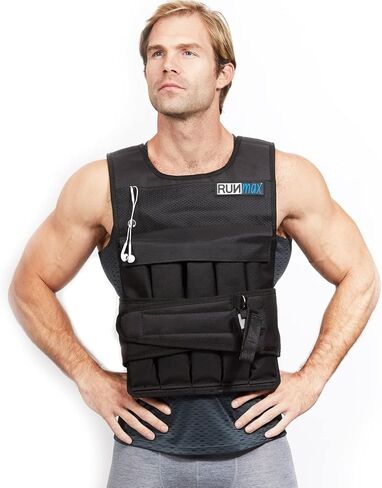 RUNmax 20LBS - 150LBS سترة مرجحة قابلة للتعديل مع خيار وسادات الكتف للرجال والنساء in Kuwait