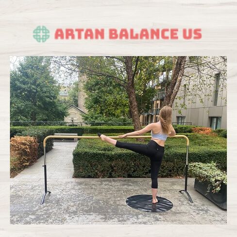 Artan Balance Ballet Barre Portable for Home or Studio, Height Adjustable Bar for Stretch, Pilates, Dance or Active Workouts, Single or Double Bar, Kids and Adults in Saudi Arabia