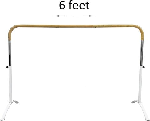 Artan Balance Ballet Barre Portable for Home or Studio, Height Adjustable Bar for Stretch, Pilates, Dance or Active Workouts, Single or Double Bar, Kids and Adults in Saudi Arabia