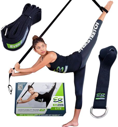 EverStretch Leg Stretcher LITE: احصل على المرونة مع مدرب المرونة فوق الباب | معدات التمدد للباليه والرقص والفنون القتالية والتشجيع والجمباز | آلة سبليت المحمولة الخاصة بك in Kuwait