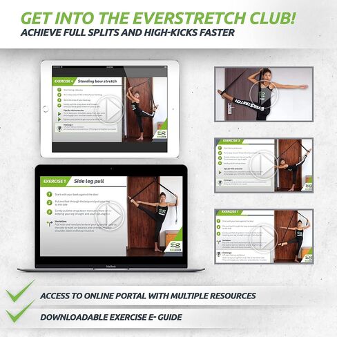EverStretch Leg Stretcher LITE: احصل على المرونة مع مدرب المرونة فوق الباب | معدات التمدد للباليه والرقص والفنون القتالية والتشجيع والجمباز | آلة سبليت المحمولة الخاصة بك in Kuwait