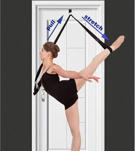 tchrules Door Leg Stretcher, Door Flexibility & Stretching Leg Strap - Great for Ballet Cheer Dance Gymnastics or Any Sport Leg Stretcher Door Flexibility Trainer Premium Stretching Equipment in Saudi Arabia