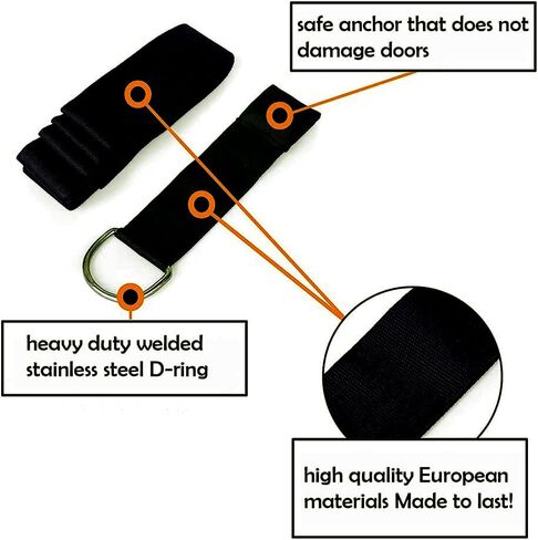 tchrules Door Leg Stretcher, Door Flexibility & Stretching Leg Strap - Great for Ballet Cheer Dance Gymnastics or Any Sport Leg Stretcher Door Flexibility Trainer Premium Stretching Equipment in Saudi Arabia