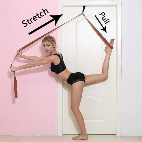tchrules Door Leg Stretcher, Door Flexibility & Stretching Leg Strap - Great for Ballet Cheer Dance Gymnastics or Any Sport Leg Stretcher Door Flexibility Trainer Premium Stretching Equipment in Saudi Arabia