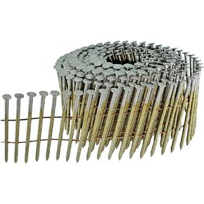 2" x .092"15 Degree Wire Weld Coil - Collated - Siding and Fencing Nails - Hot Galvanized - Vinyl Tip - Ring Shank - Small Box ~600 nails
