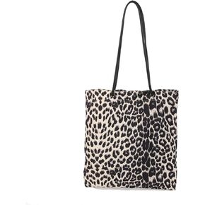 Leopard Tote Bag Cheetah Print Hobo Bag Large Shoulder Bag Tote Handbag Women Reusable Grocery Shopping Bag