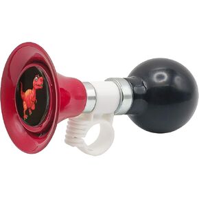 Kids Bike Horn, Cute Bicycle Handlebar Air Horn for Boys, Toddlers Universal Bike Accessories for Tricycle, Balance Bike, Scooter(T-Rex)