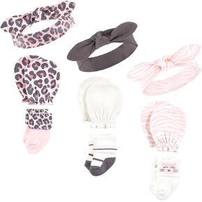 Hudson Baby Unisex Baby Caps, Mittens and Socks Set, Fairytale, 0-6 Months