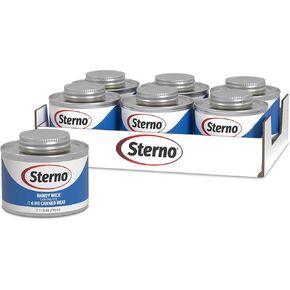 Sterno Handy Wick Fuel Cans - Chafing Dish Fuel Can with 6-Hour Burn Time, Chafer Fuel Cans Food Warmers, Pack of 12