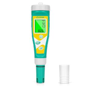 Pool Salt pH Tester Upgrade pH and ORP Meter Accurate Consistent Pool Water for pH, Salinity, ORP, TDS, EC, Temp Tester pH PPM and EC Tester for Hydroponics, Aquariums, Pool, Spa