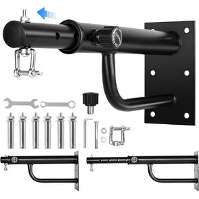 BreeRainz Adjustable Wall Mount Heavy Bag Hanger, Heavy Punching Bag Wall Stand, Boxing Bag Bracket for Home Gym Indoor Outdoor