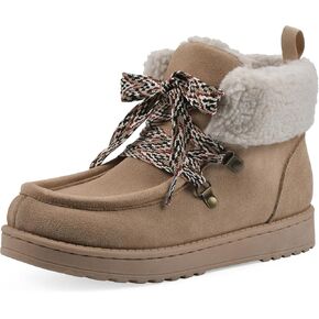 WHITE MOUNTAIN Women's Icebox Faux Fur Moc Toe Bootie