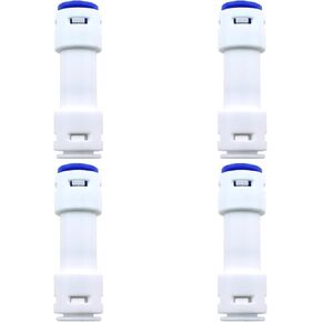 6pcs 1/4 Inch Inline Connection Check Valve Plastic Connection Check Valve for RO Water Pipe for RO Filters and Water Purifiers