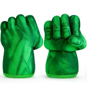 Superhero Hands Gloves Boxing Gloves Smash Hands Big Soft Plush Fists, Superhero Toys for Boy, Role Play Costume Birthday Gift for Boy Kids and Adult
