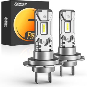 forenner 2024 9005/HB3 Bulbs, 20000LM Ultra Brighter 1:1 Size 9005 Halogen Replacement, Plug and Play 6500K Cool White Canbus Ready, Pack of 2