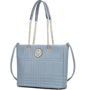 MKF Collection Tote Bag for Women, Vegan Leather Top-Handle Shoulder bag Crossbody Handbag Purse