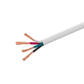 Monoprice Speaker Wire, CL3 Rated, 4-Conductor, 16AWG, 250ft, White