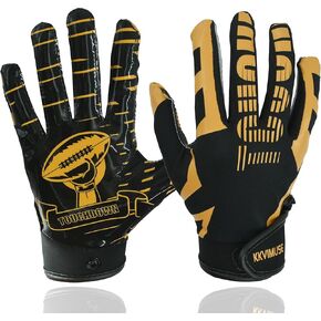 Youth Football Gloves, Sticky Kids Football Receiver Gloves, Flag Football Gloves Gifts for Boys Girls