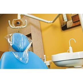 3D Dental PL-HRLG Headrest Cover, Poly, 14" x 10" (Pack of 250)